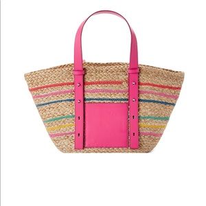 Striped Jute Tote for Women from Time and Tru Dim: 20.5" W x 15.75" H x 4.25"